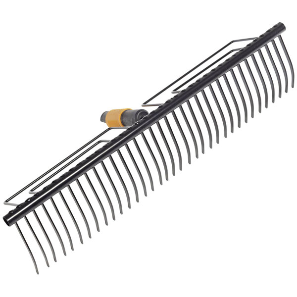 Fiskars 1000656 QuikFit Lawn Rake 57cm Carbon Steel Red Dot Design...