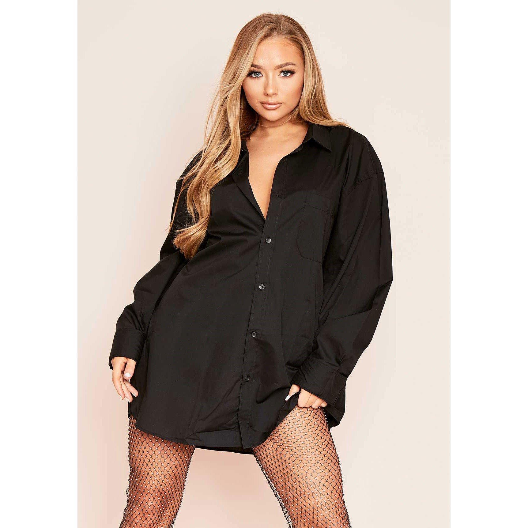 Missy Empire Shirt Dress - Black