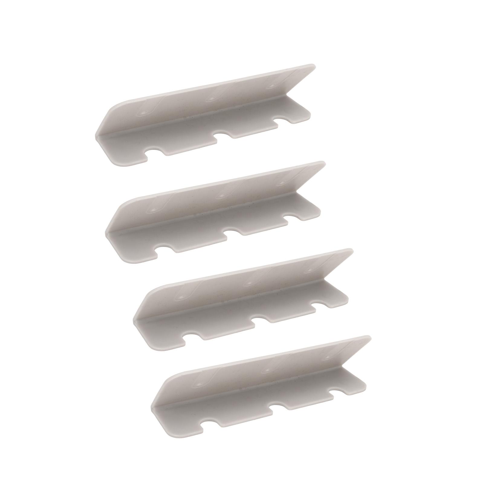 TOMTOP JMS 4Pcs PVC Inflatable Boat Seat Hook Clip Bracket for Inflatable Rubber Dinghy Raft Yacht Kayak gray