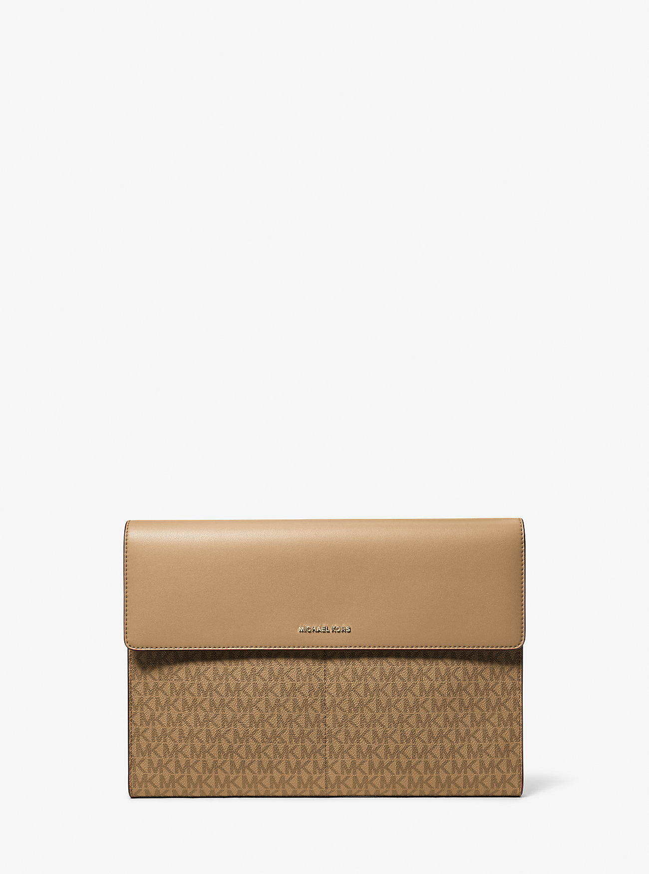 MICHAEL Michael Kors MK Jet Set Signature Logo Laptop Case - Natural - Michael Kors