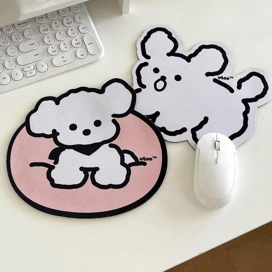 Love Home Garden Kawaii Sugar Rabbit Antiskid Waterproof Desk Mat Mouse Pad Computer Mousepad Accessories School Office Stationery