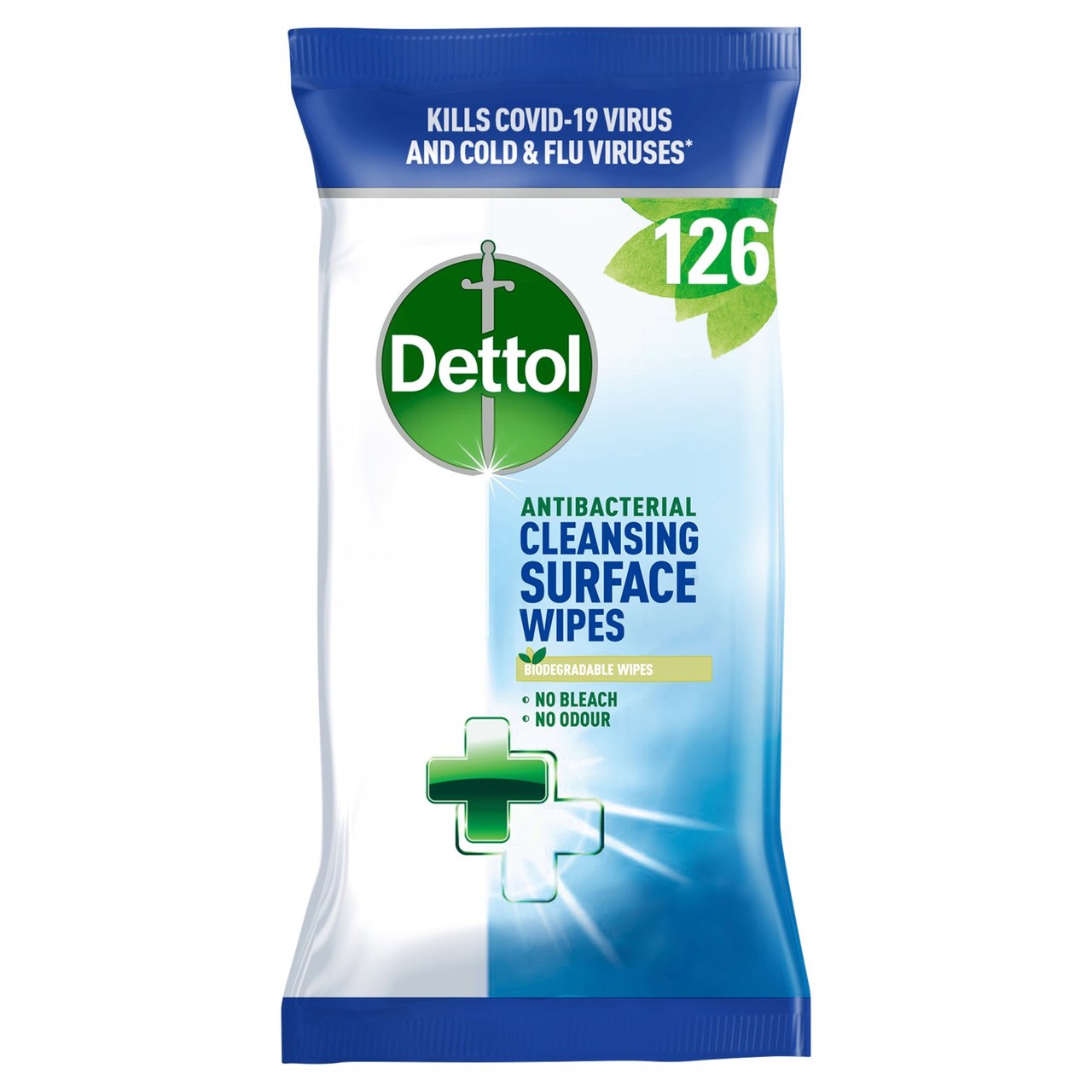 Dettol Cleaning Wipes Antibacterial Pack of 126