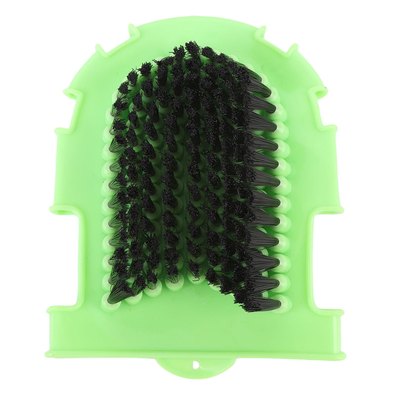Fishine Equine Wash Mitt Green PP High Efficiency 2 Sided Horse Grooming Mitt for Horse Care Tool