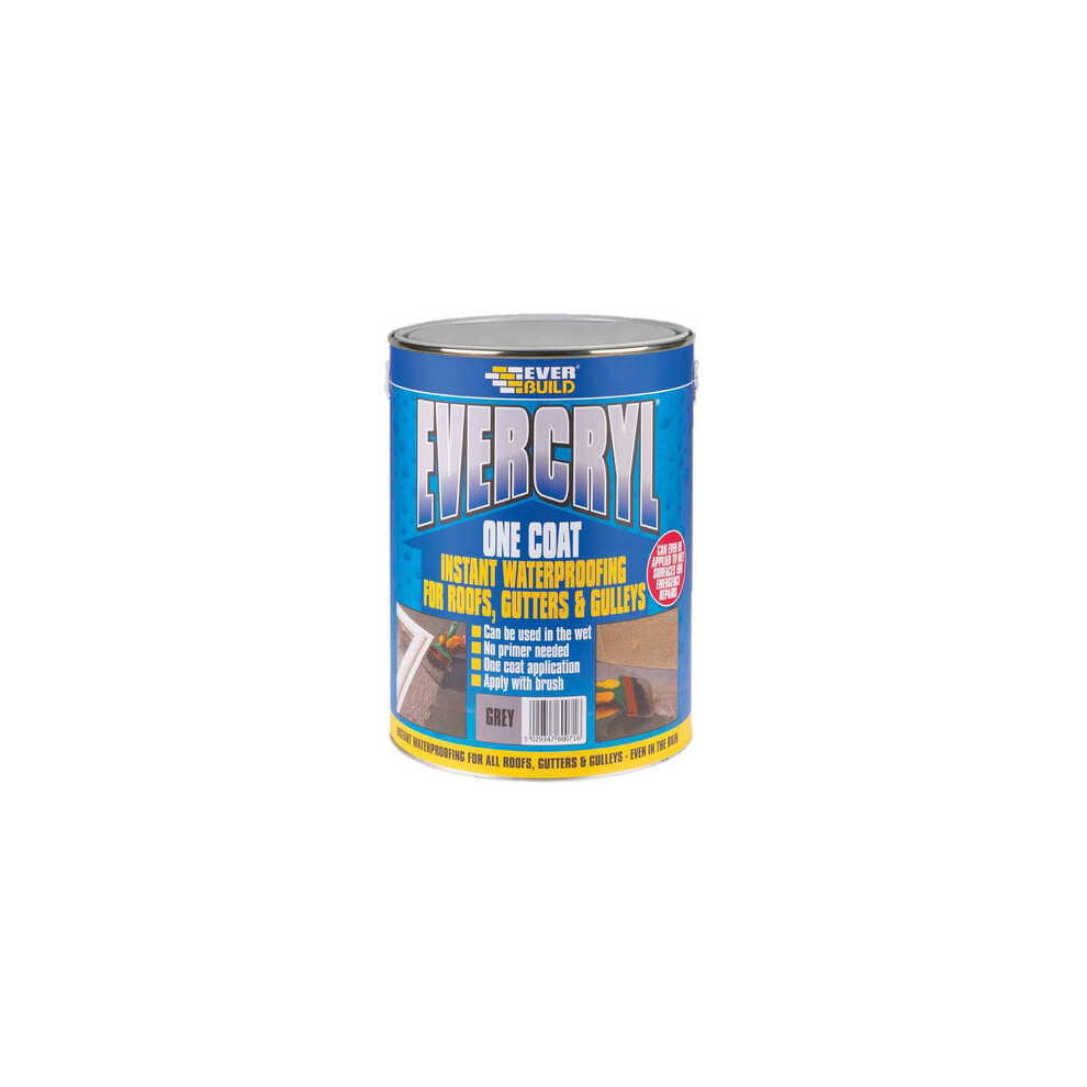 Everbuild Evercryl One Coat Grey 2.5KG