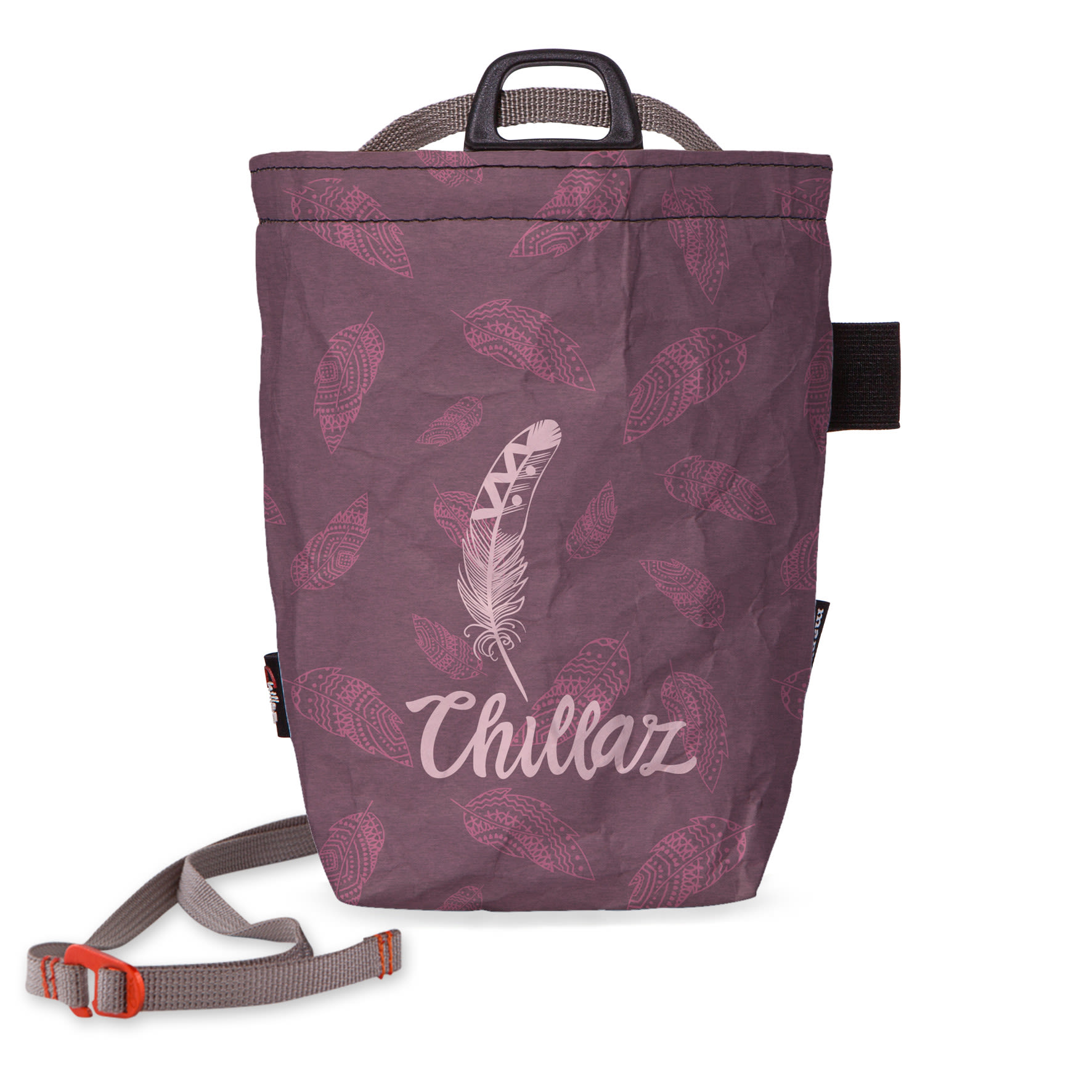 Chillaz Feather Chalkbag - Burgundy - One Size