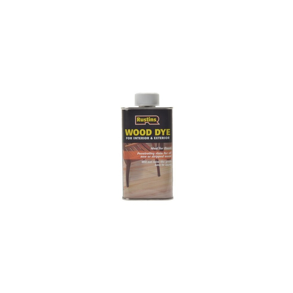 Rustins RUSWDE250 Wood Dye Ebony 250ml