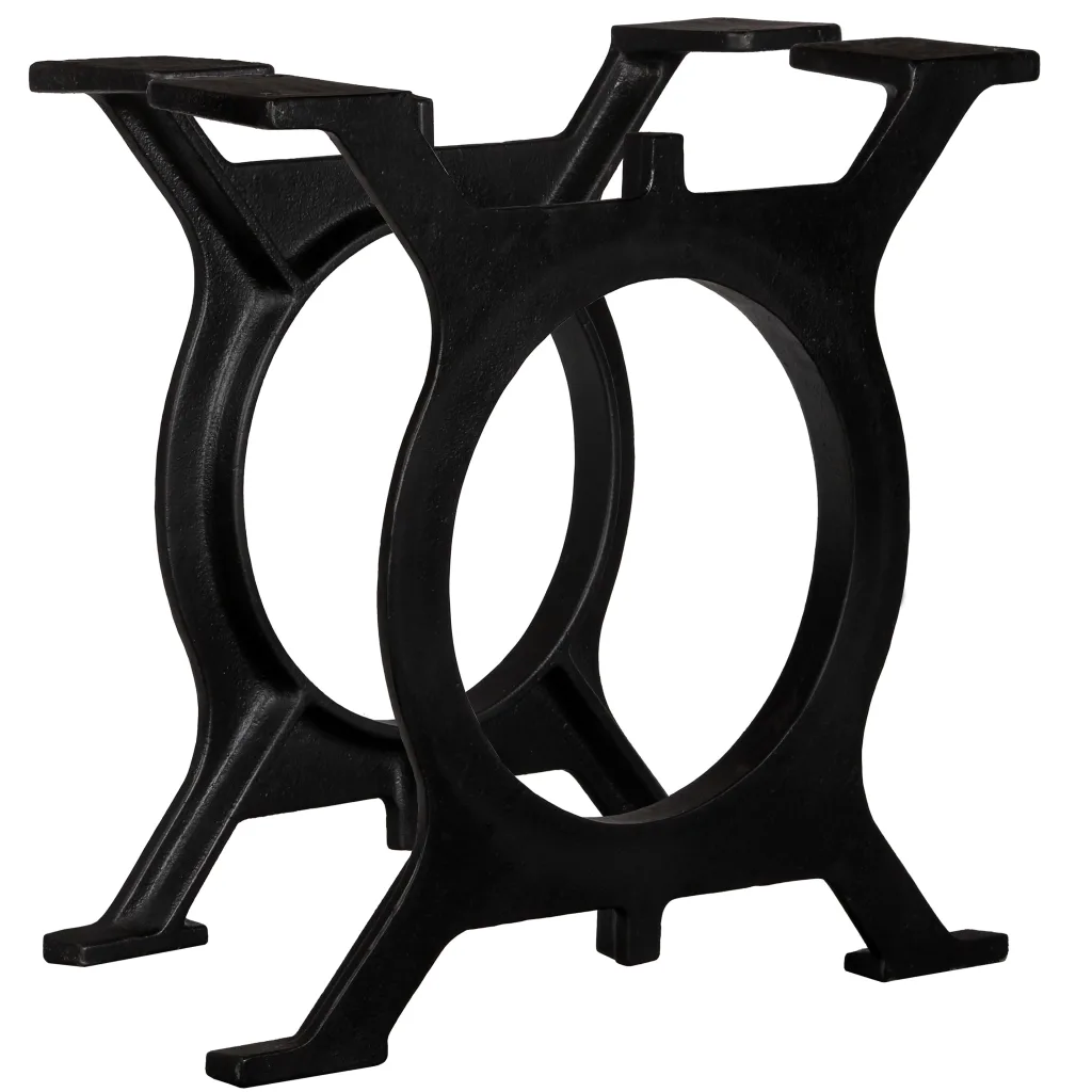 VidaXL Coffee Table Legs 2 pcs O-Frame Cast Iron