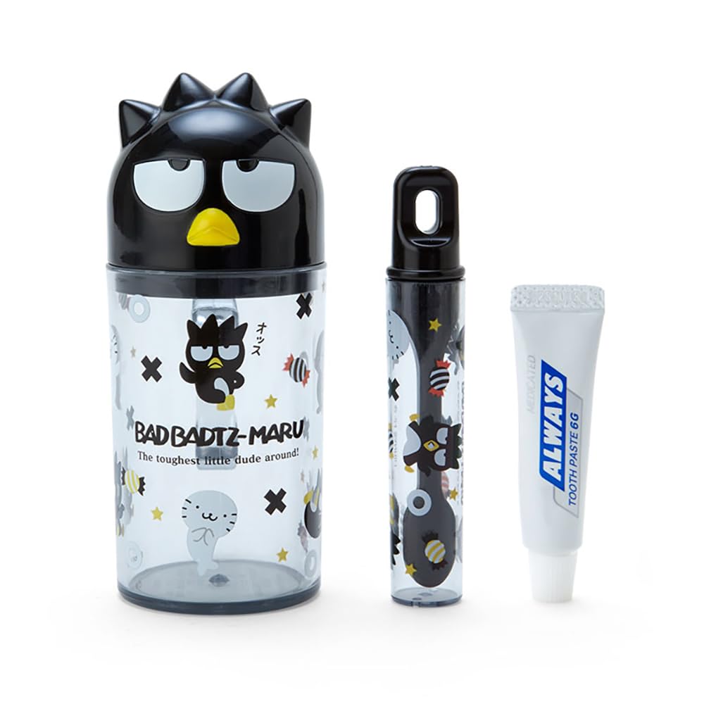GOALMART Sanrio Sanrio Bad Badtz Maru Toothbrush Cup Set Toothbrush Set Bad Badtz Maru Bad 12 X 7 X 5 Cm Character Sanrio 984094 (sanrio) & Badtz-maru
