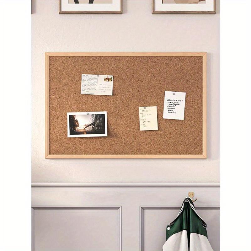 LCAuto Parts Cork Bulletin Board, Framed Cork Board, Oak Frame, Decorative Hanging Pin Board, Perfect For Office And Home Decor, Family School Message S
