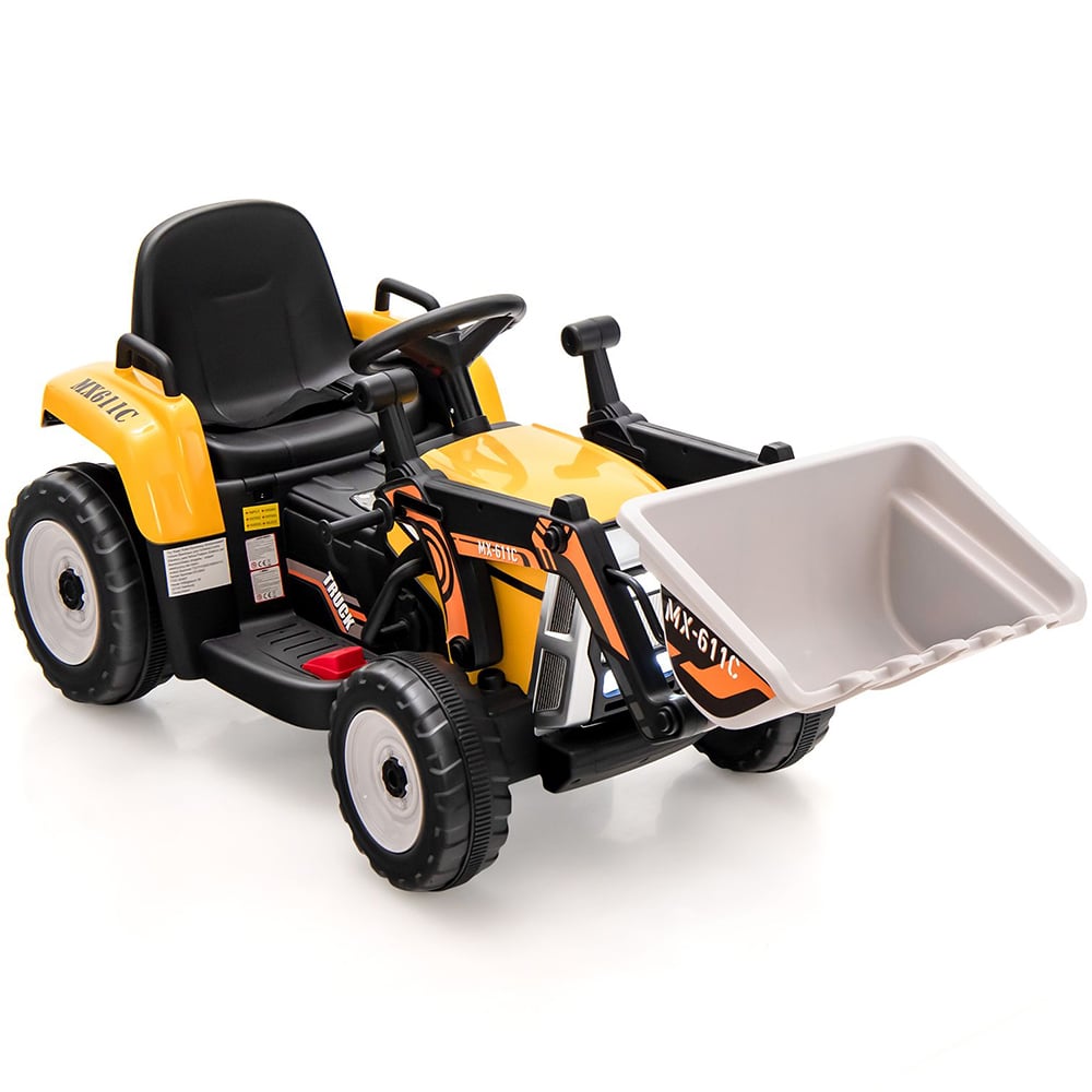 Costway Yellow Kids Ride On Bulldozer