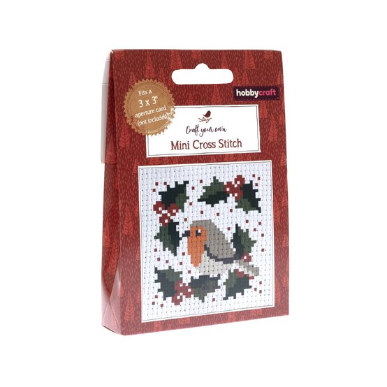 Hobbycraft Robin Mini Cross Stitch Kit