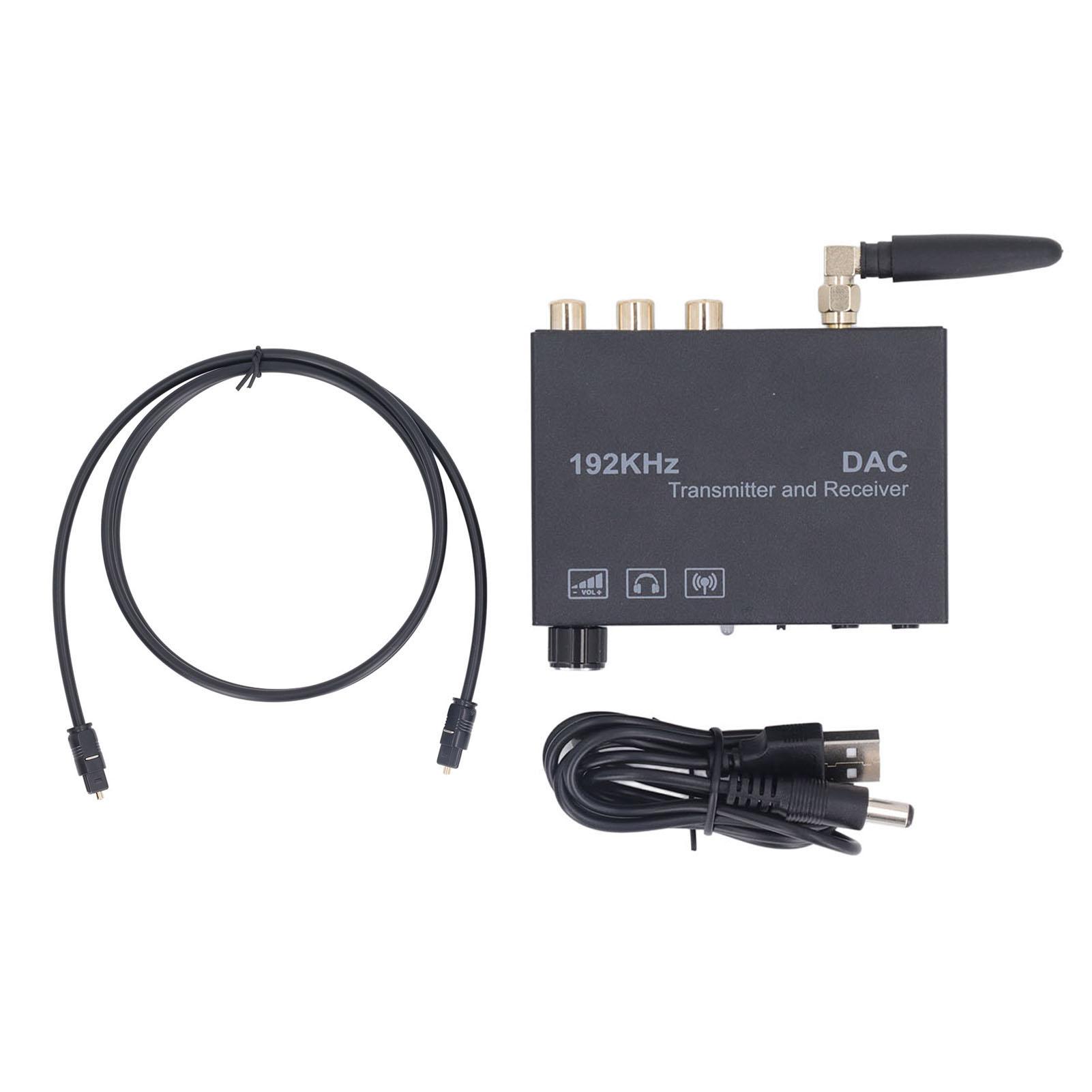 Fishine Wireless Audio Converter Bluetooth 5.3 Digital to Analog Optical Coaxial Audio Transmitter Receiver