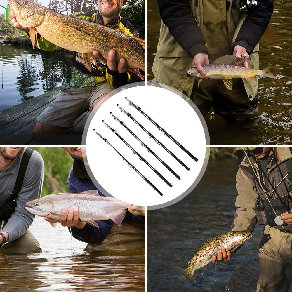 GoolRC 2.7m/3.6m/4.5m/5.4m/6.3m Telescopic Fishing Rod Carbon Fiber Fishing Rod 3.6m