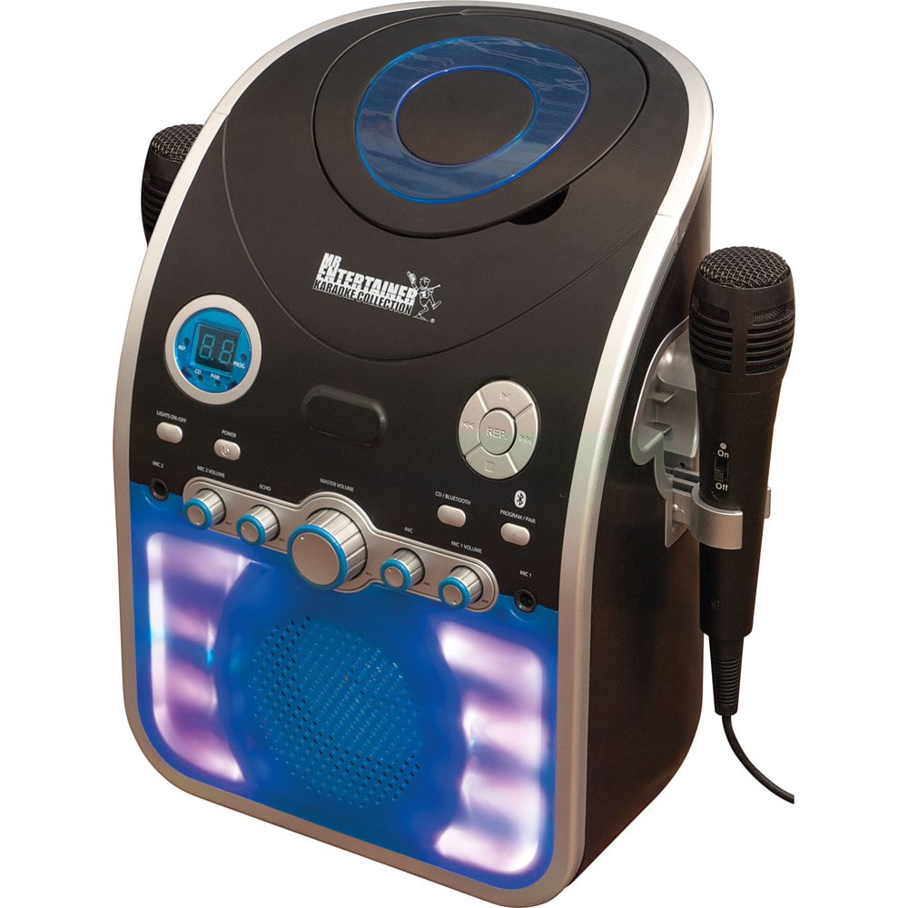 Mr Entertainer CDG Bluetooth Karaoke Machine - Blue