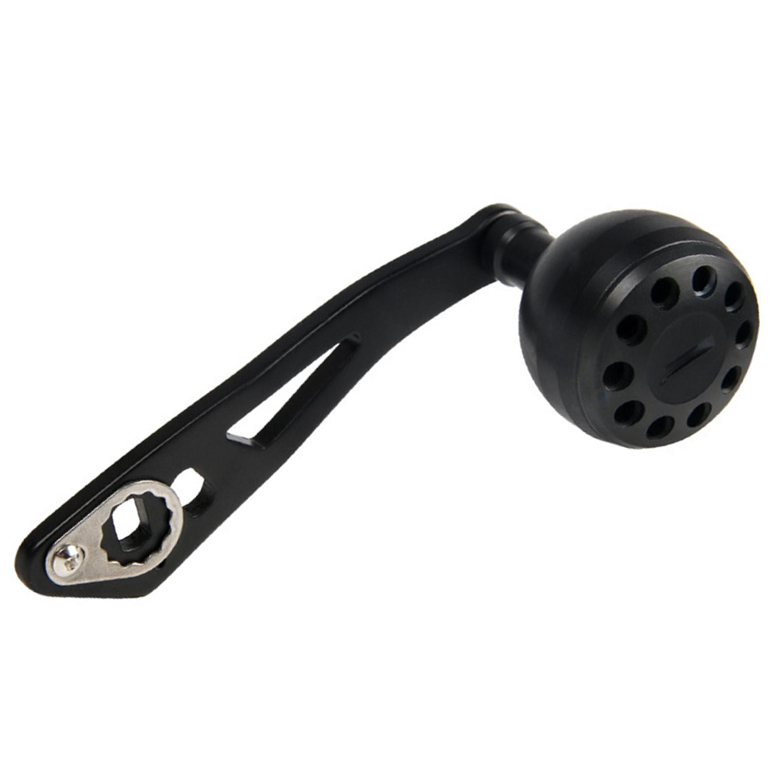 Fishine Baitcasting Reel Handle 32mm1.26in Ergonomic Metal Fishing Reel Handle for Baitcasting Silver