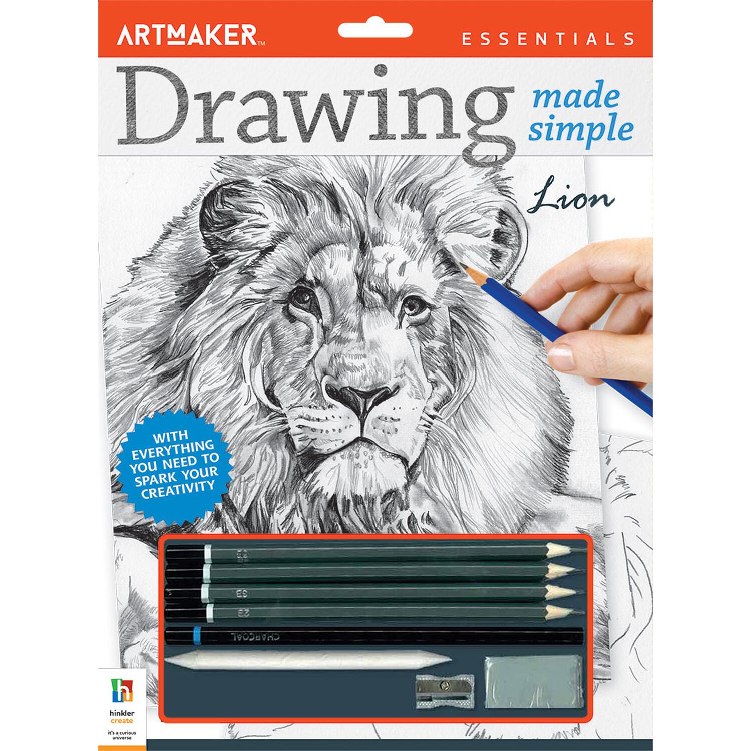 Hinkler Drawing Made Simple Kit - Lion