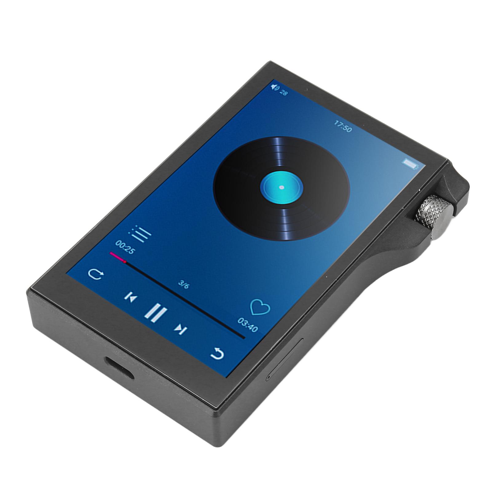 HONOR ELECTRONICS Bluetooth MP3 Player 4.0 Inch Touchscreen HiFi Lossless Sound High Resolution Portable MP3 Player black