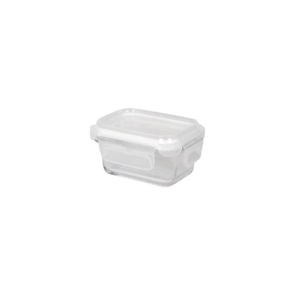 Harbour Housewares 150Ml Glass Food Storage Container With White Lid - Reusable Airtight Meal Prep Tubs Microwave And Freezer Safe