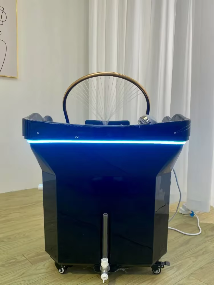 PYLV New style water circulation steam machine head spa equipment with LED light, portable built-in water tank 60 liters, special for