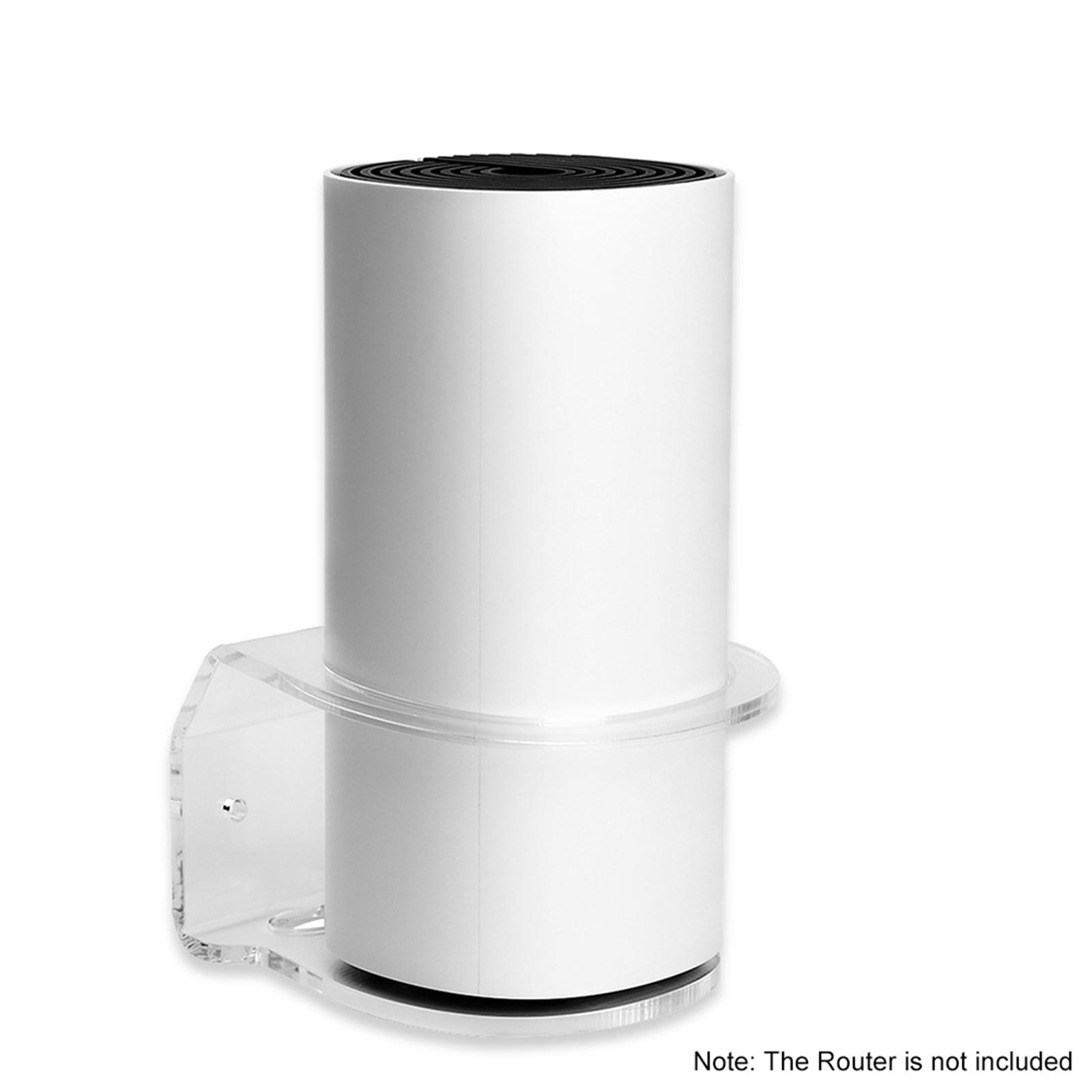 Meterk Compatible with TPLink Deco M4 Mesh WiFi Wall Mount, Sturdy Mount Bracket Compatible with TPLink 2 transparent