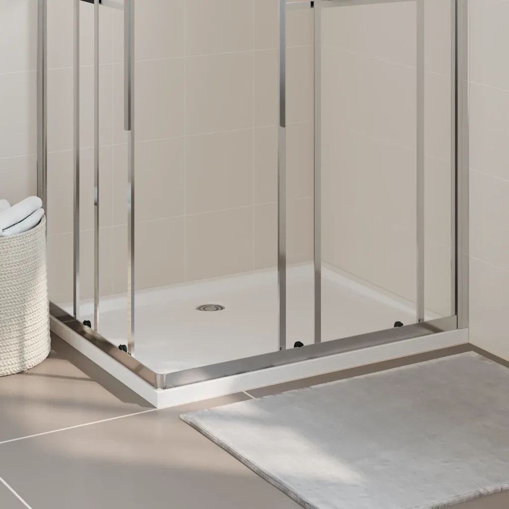 VidaXL Rectangular ABS Shower Base Tray 80x100 cm