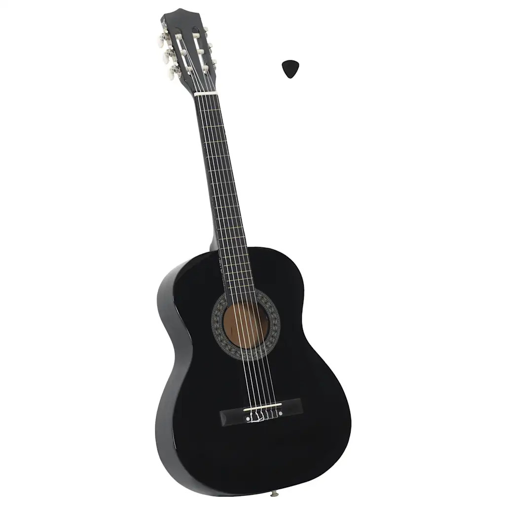 VidaXL Classical Guitar for Beginner and Kids Black 3/4 36"