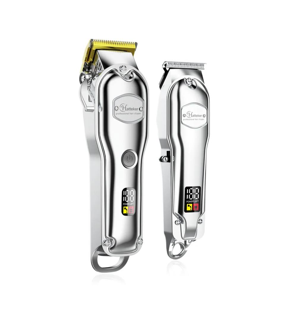 Blue Chilli Professional Barbers Grooming Kit Rechargeable 2000 Mah Colorful Combs Hair Clippers Fully Washable in Silver