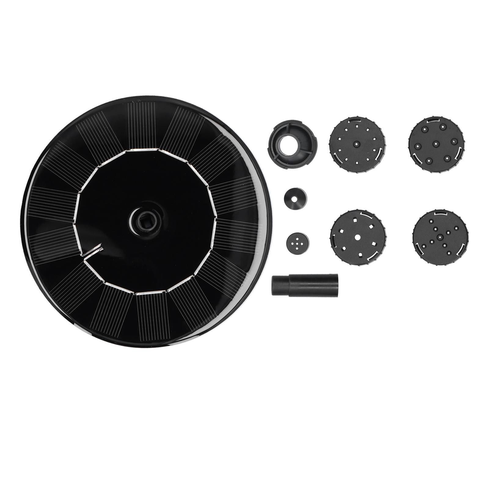 Vestidos Solar Fountains Automatic Floating Solar Powered Fountain Pump for Pond Outdoors Bird Baths