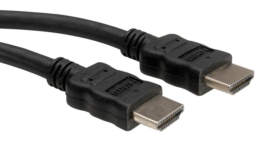 Roline 11.04.5731 Audio/video Cable, Hdmi A Plug, 1M, Blk