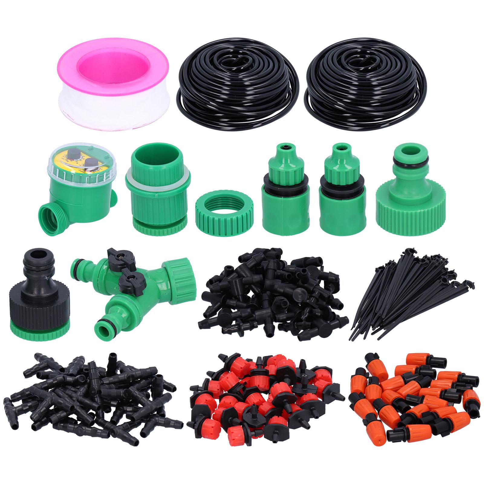 Vestidos 30M Adjustable Irrigation Dripper Drip Sprinkler Drip Irrigation Kit with Timer Watering System