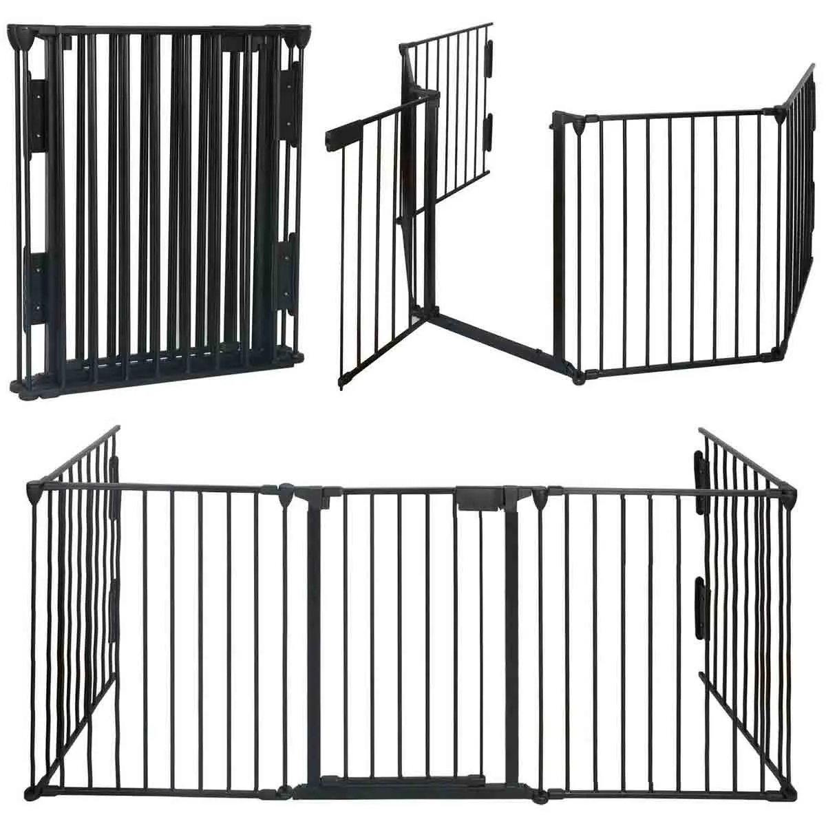 Gr8 Garden Baby Safety Fence Hearth Fire Gate Metal Bbq Pet Dog Cat Playpen Fireplace Guard