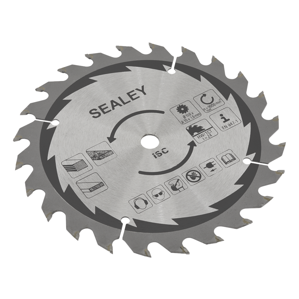 Sealey CP20VCS.03 Cut-Off Saw Blade 150 x 1.6mm/10mm 24tpu