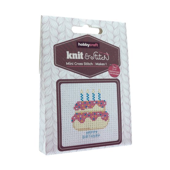 Hobbycraft Mini Birthday Cross Stitch Kit