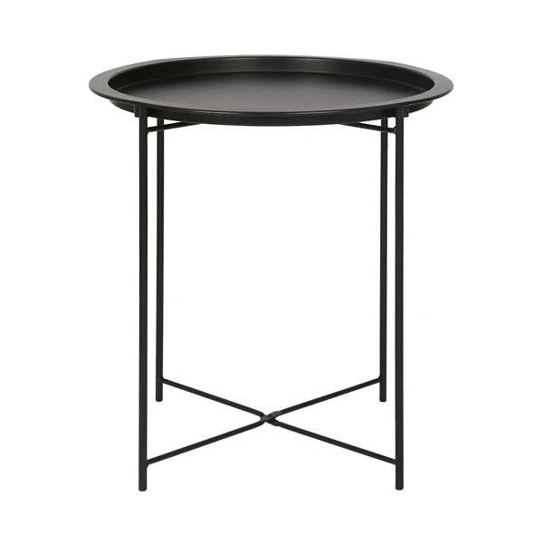 Harbour Housewares Round Steel Tray Table - Pack of 1