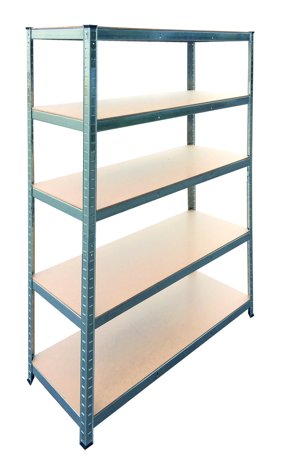 BRIXO Scaffale Kit 5 piani L120xP45xH180 cm portata max 300 Kg Silver 300