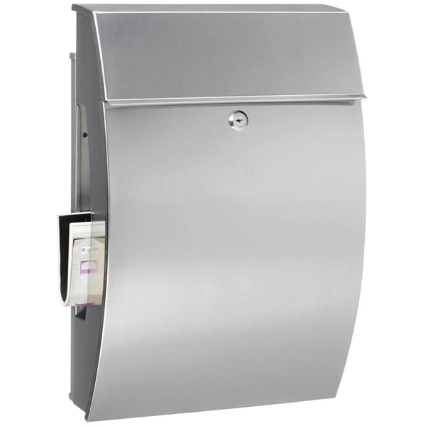 Burg Wächter BURG-WÄCHTER Letterbox Hamburg 3815 Ni Stainless Steel Silver