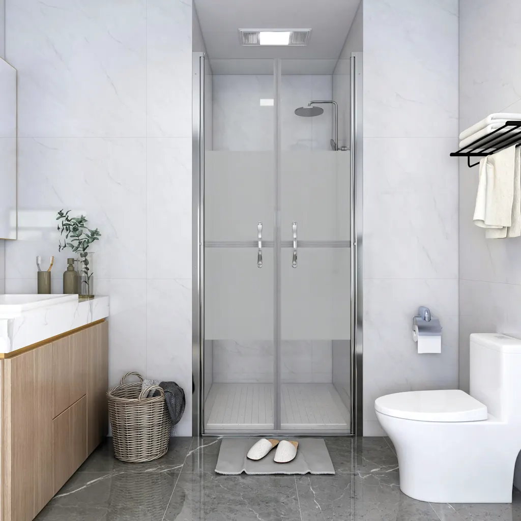 VidaXL Shower Door Half Frosted ESG 71x190 cm
