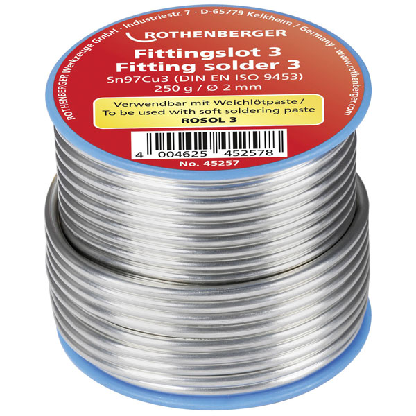 Rothenberger Industrial Rothenberger 045255 Fittings Solder 3 Sn97Cu3