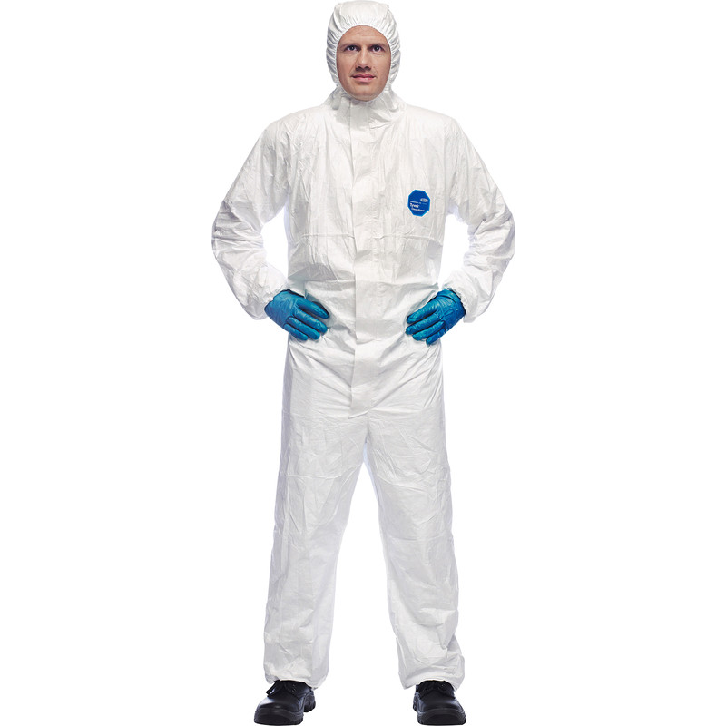 Dupont Tyvek Tyvek Classic Expert Hooded Coverall White - Med