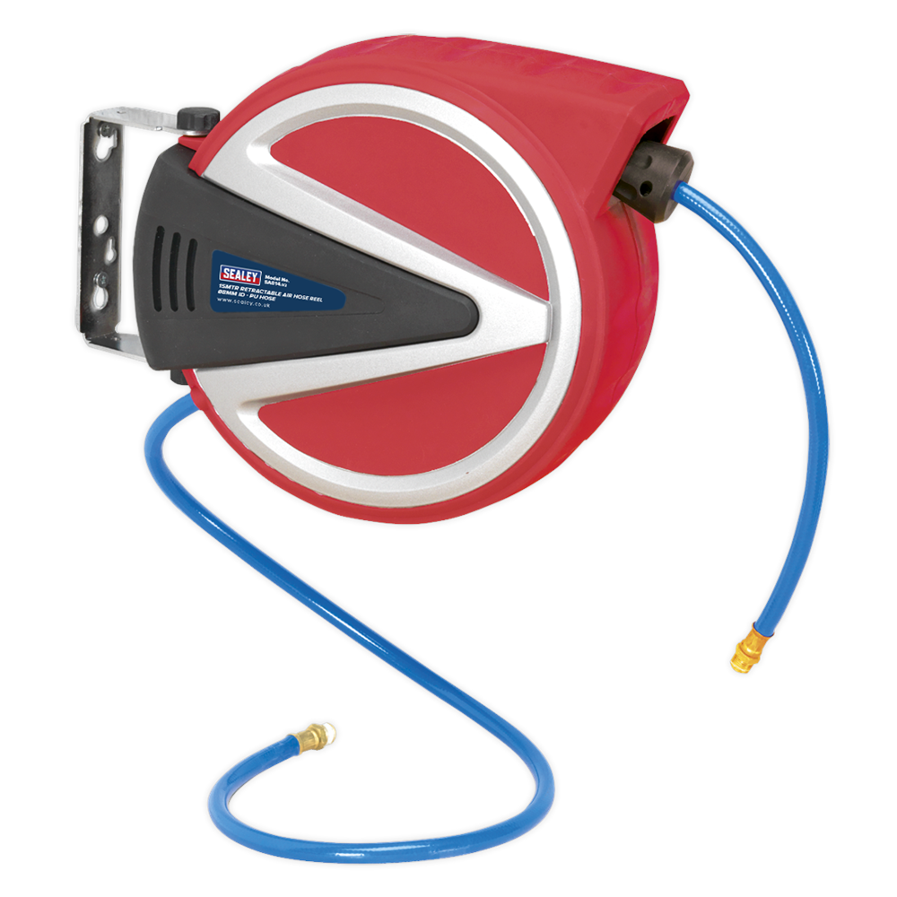 Sealey SA814 Retractable Air Hose Reel 15m 8mm ID - PU Hose