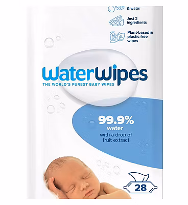 Waterwipes Sensitive Newborn Biodegradable Baby Wipes 28 Pk