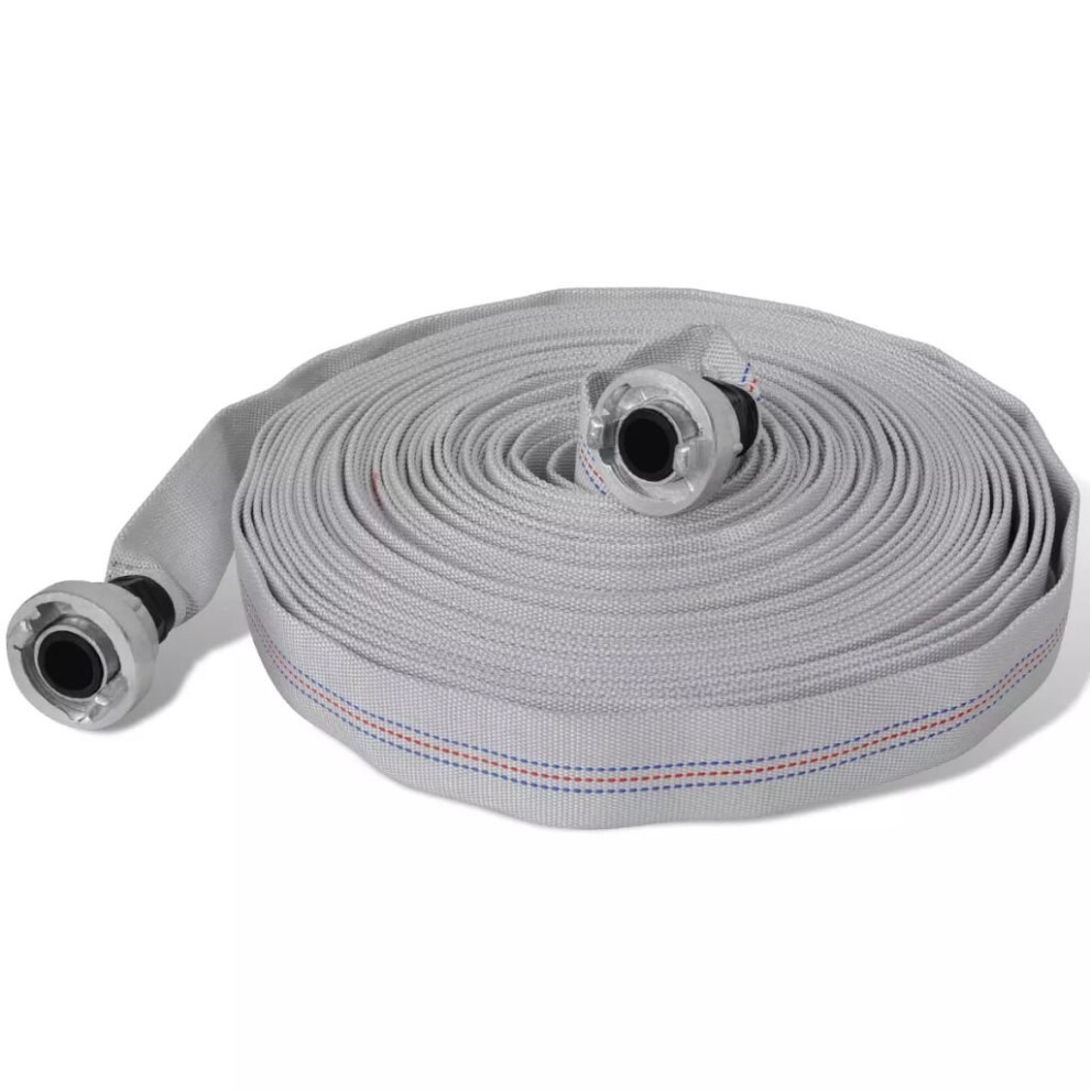 VidaXL Fire Hose Flat Hose 30 m with D-Storz Couplings 1 Inch