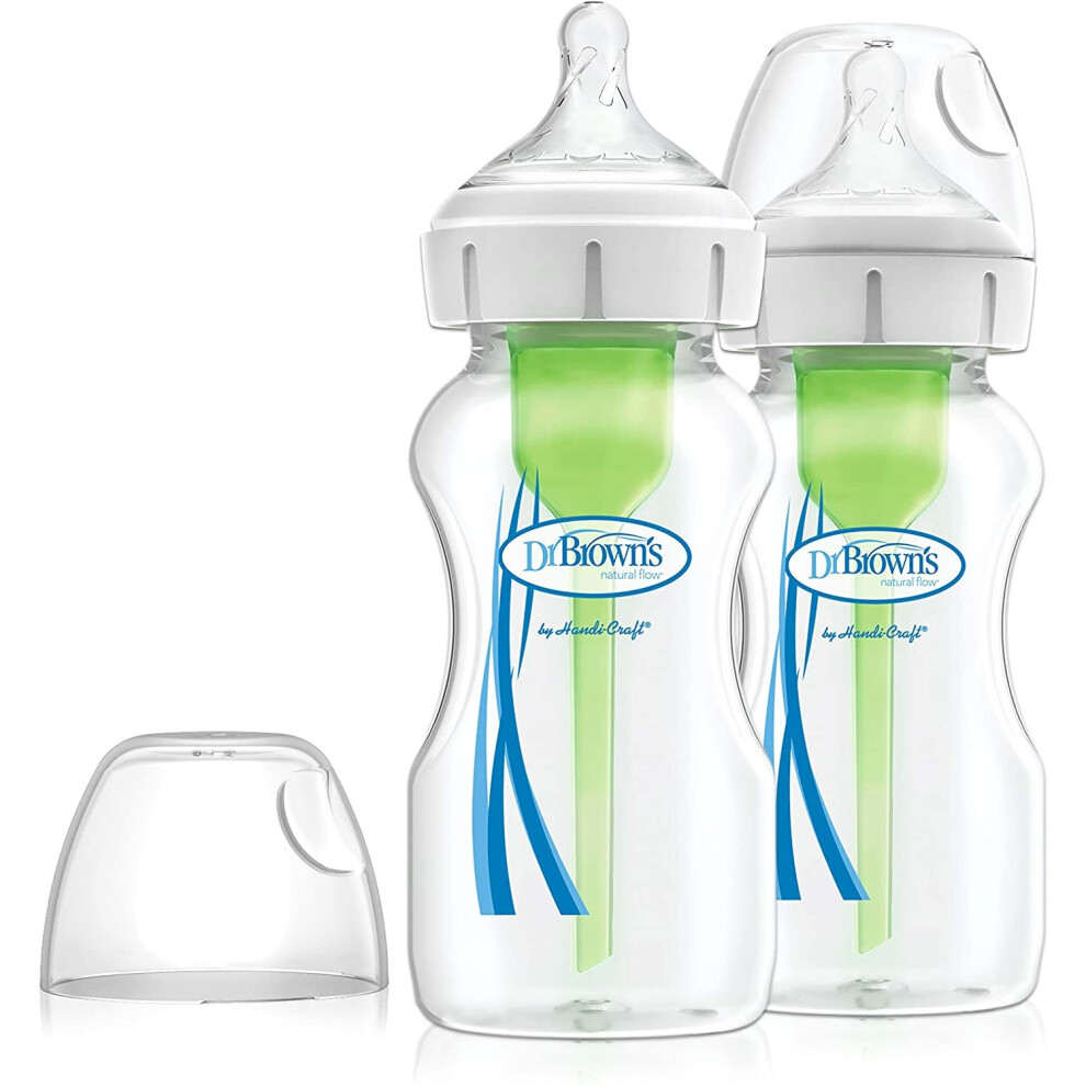 Dr Brown's Options Plus Newborn Bottle Set - White