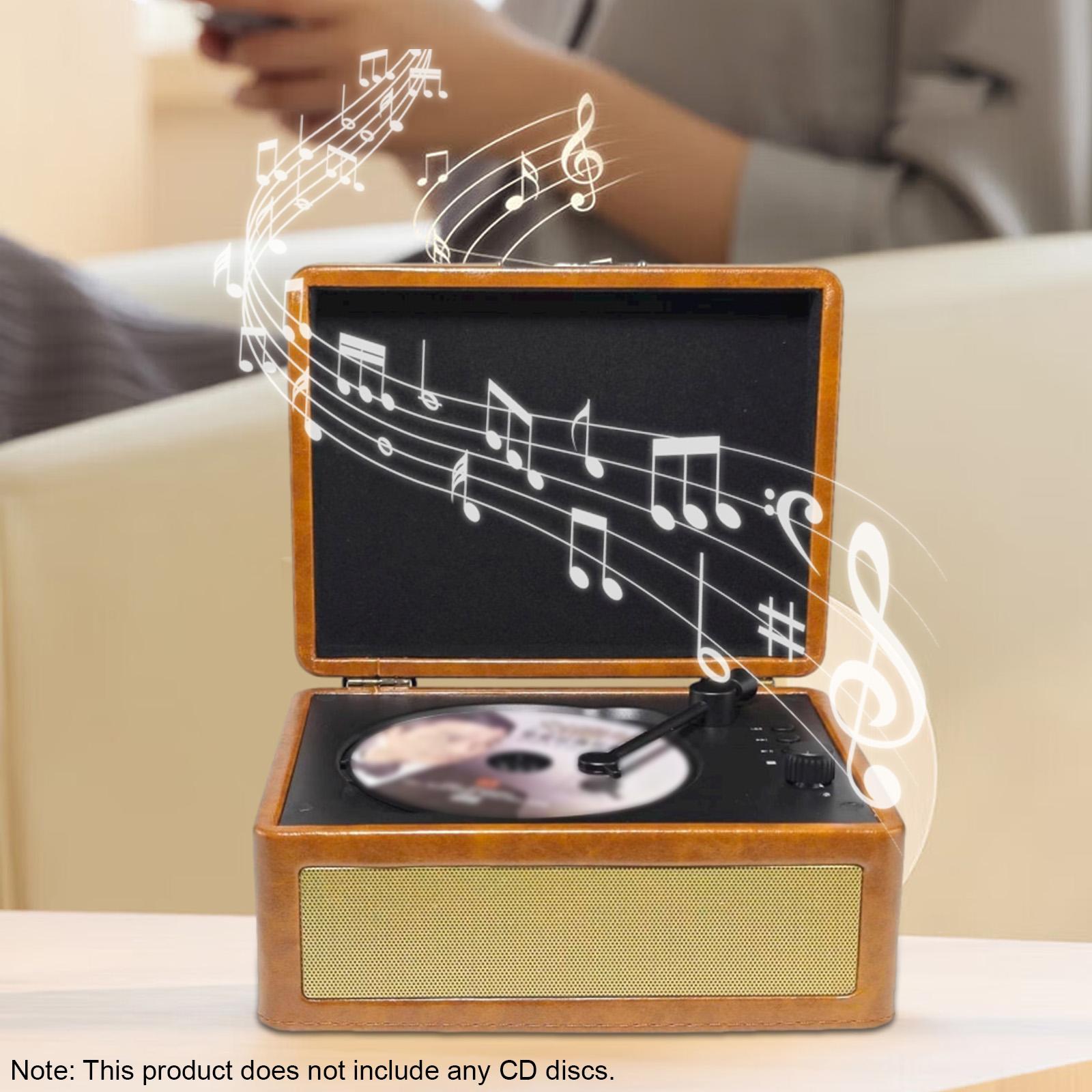 HONOR ELECTRONICS Retro CD Player Multifunctional Tray-type BT Cassette Record Player Audio Turntables High Fidelity