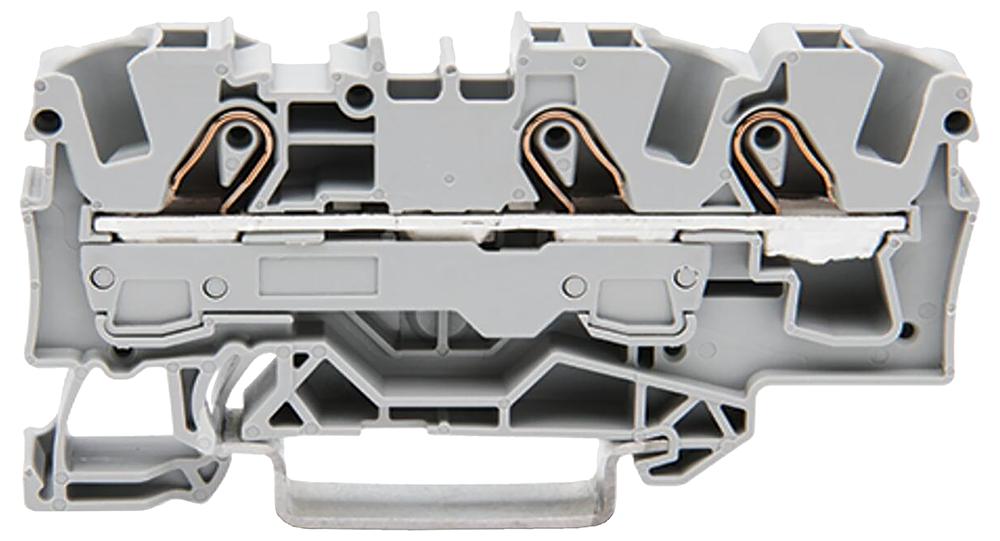 WAGO Terminal Block, 41A, Push In Terminals, 20 → 10 AWG