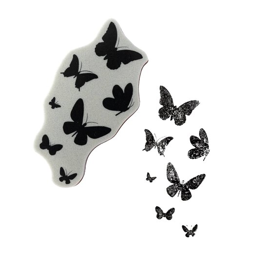Hobbycraft Flying Butterflies Tattoo Cling Stamp