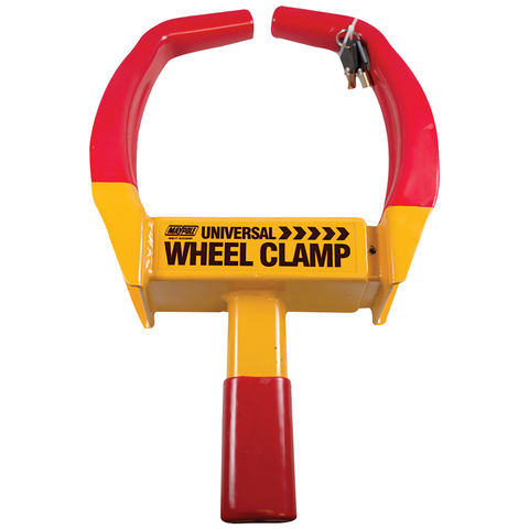 MAYPOLE Universal Wheel Clamp, Yellow