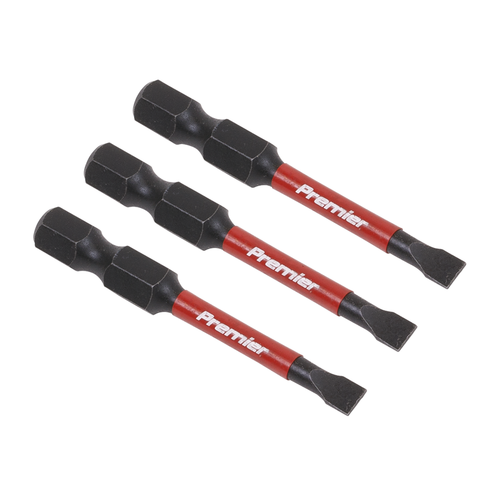 Sealey Slotted 4.5mm Impact Power Tool Bits 50mm - 3 Piece