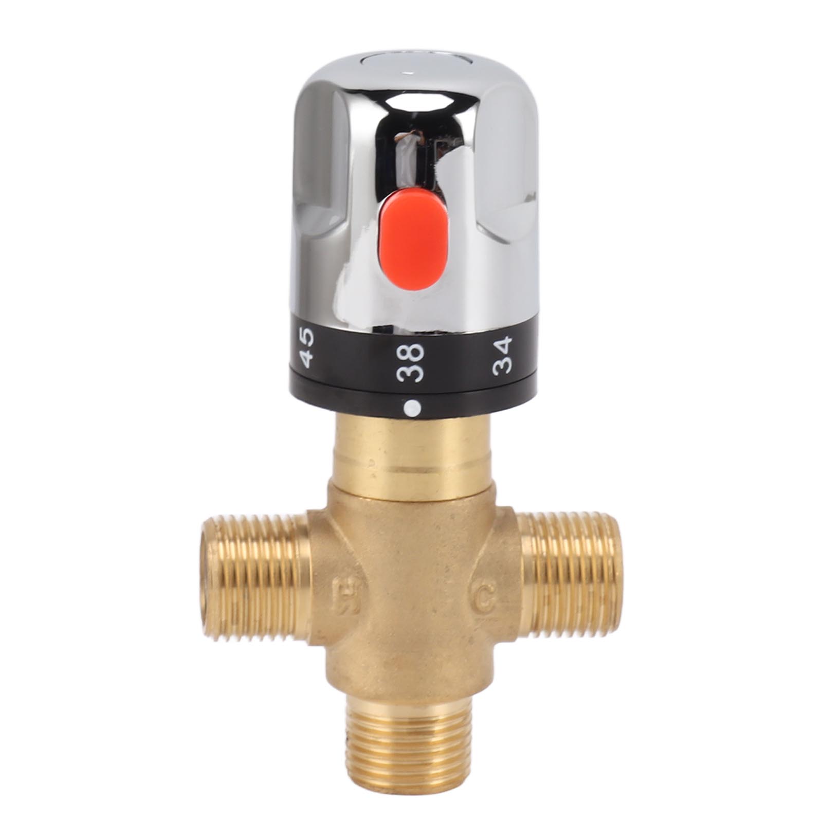 COSYHOME Thermostatic Mixing Valve Brass Shower Mixing Valve Hot and Cold Water Temperature Control Valve