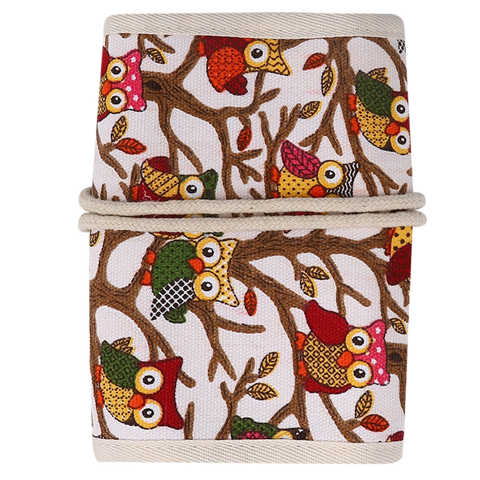 ZEBLAZE Knitting Needles Case Empty Crochet Hooks Storage Bag Knitting Needle Storage Zipper BagOwl